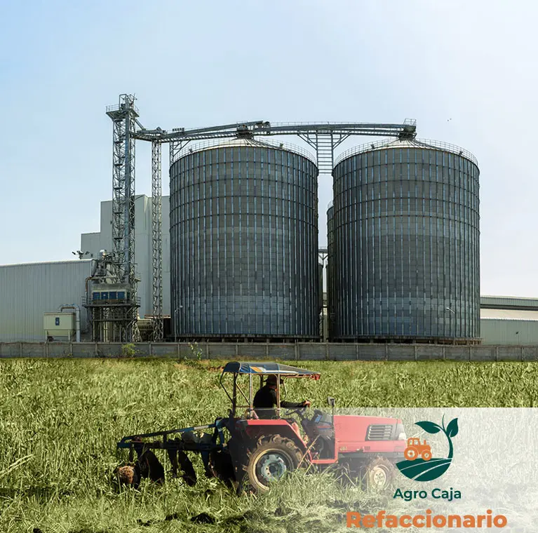 Agro Caja Refaccionario un préstamo para equipo y ganado.